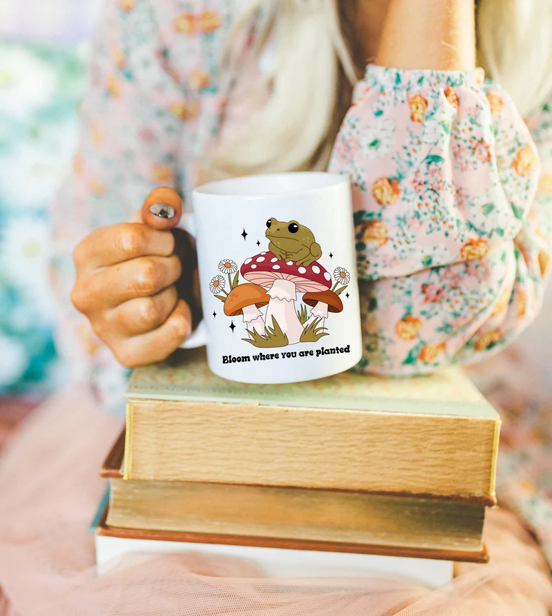 GoblinCore Frog mug