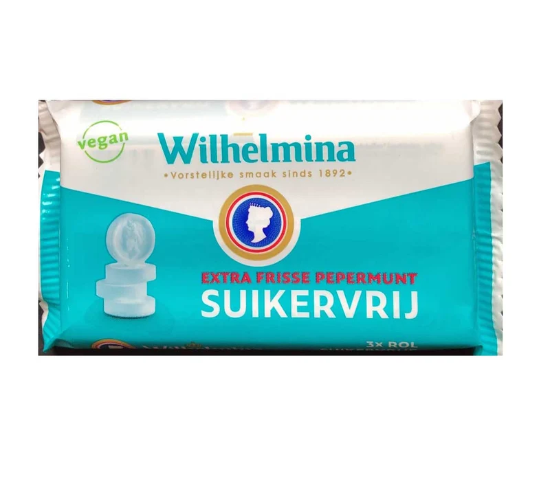 Fortuijn Wilhelmina Peppermints Roll 3 pack 111g SF