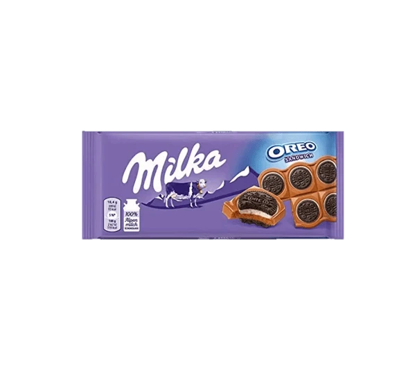 Milka Oreo Sandwich Chocolate Bar 92g