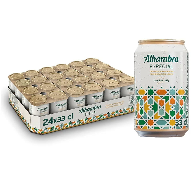 ALHAMBRA CERVEZA LATA 24x33 CL.