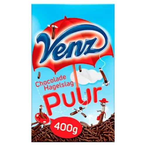 Venz chocolade hagelslag puur 400 gr