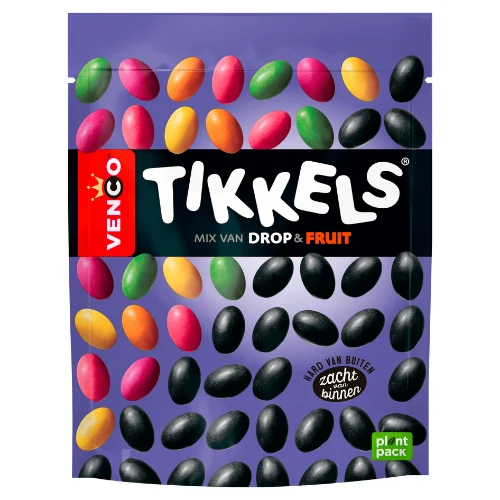 Venco tikkels drop/fruit stazak 235 gr