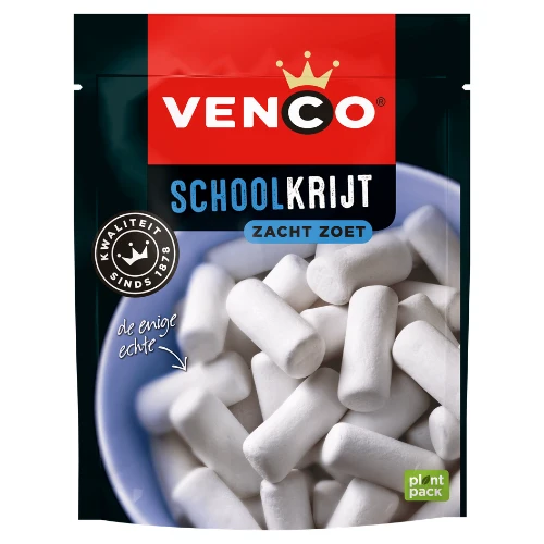 Venco schoolkrijt zacht zoet stazak 235 gr