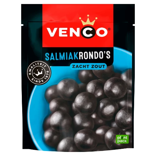 Venco salmiak rondo zacht zout stazak 235 gr