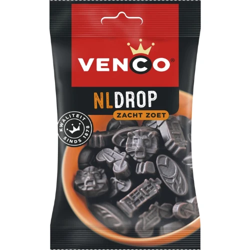 Venco eurolijn nl drop zacht zoet 120 gr