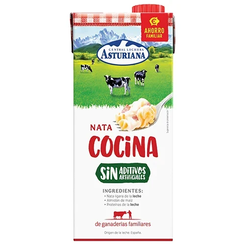 ASTURIANA NATA COCINA 18% 1 LTR.