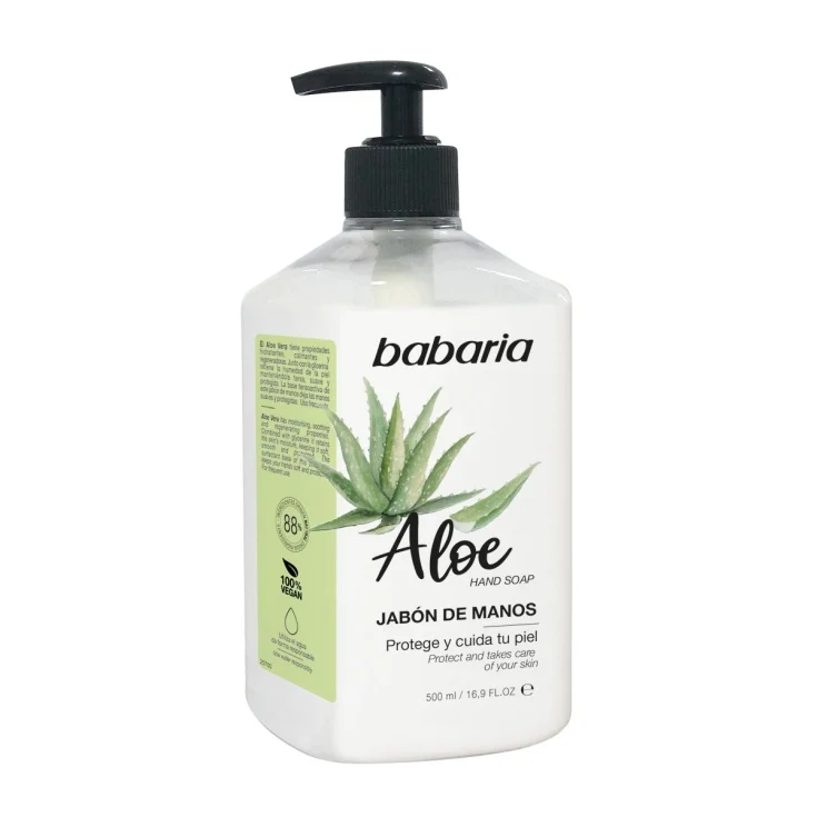 BABARIA JABON MANOS ALOE DOSIF. 500 ML.