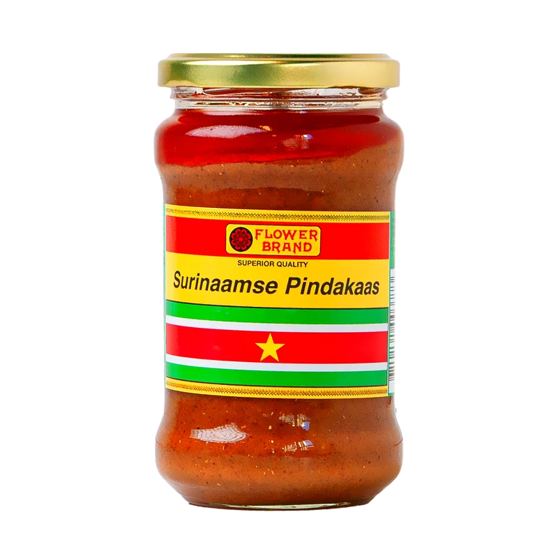 FLOWER BRAND SURINAAMSE PINDAKAAS 300 GR.