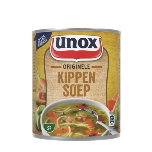 Unox stevige kippen soep 800 ml.