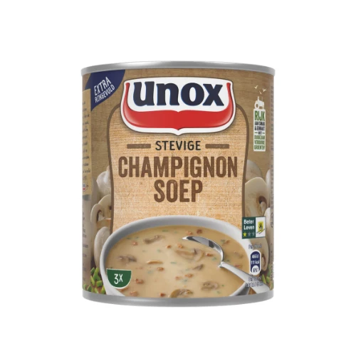 Unox stevige champignonsoep 800 ml.