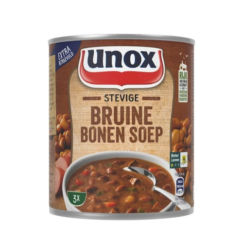 Unox stevige bruine bonensoep 800 ml.