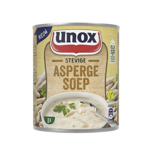 Unox stevige asperge soep 800 ml.