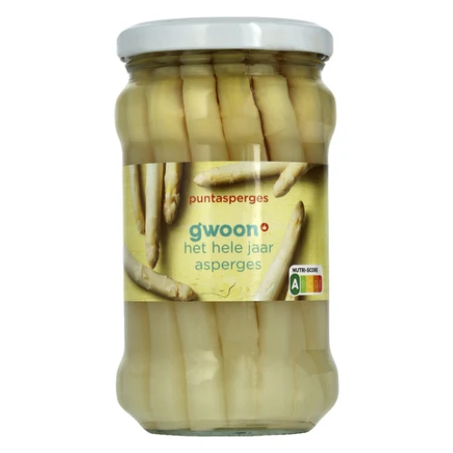 G'woon witte puntasperges geschild 280 gr