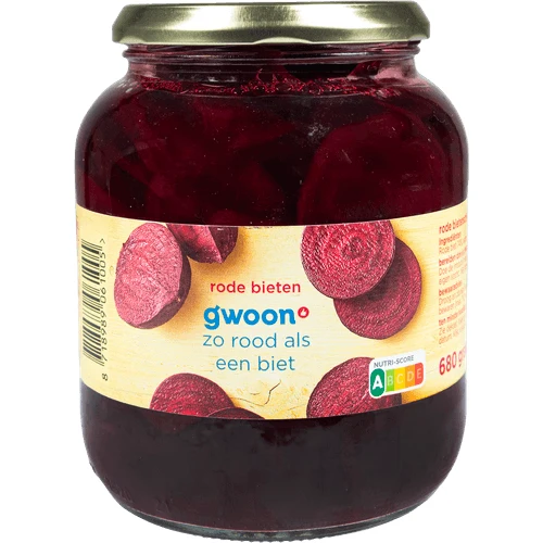 G'woon rode bieten schijven 720 ml