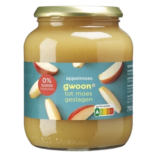 G'woon appelmoes 100% nat 710 gr