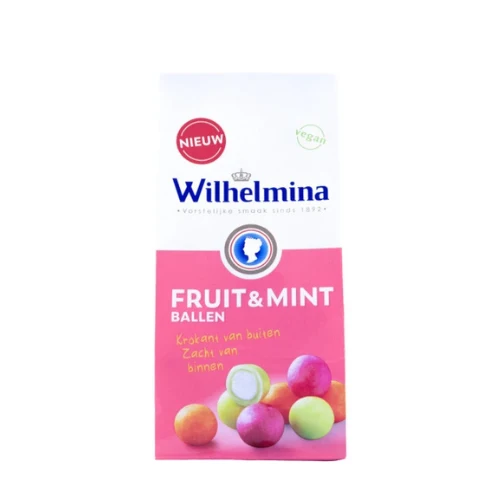 Wilhelmina fruit & mint ballen 200 gr.
