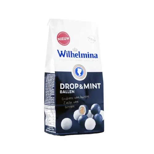 Wilhelmina drop & mint ballen 200 gr.