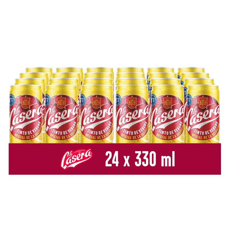 LA CASERA TINTO VERANO LIMÓN LATA 24x33 CL.