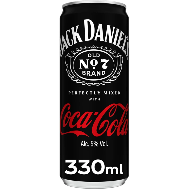 JACK DANIELS & COLA LATA 12x33 CL.