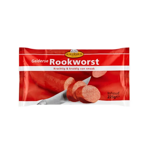 Slagershuis gelderse rookworst 225 gr.