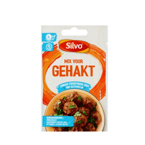 Silvo mix voor gehakt zonder zout 14 gr.