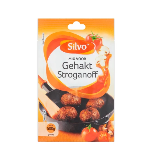 SILVO KRUIDENMIX GEHAKT + STROGANOFF 40 GR.