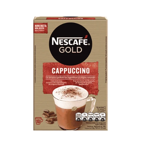 Nescafe gold cappuccino unsweet 10 st