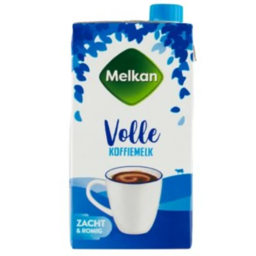 Melkan volle koffiemelk 500 gr.