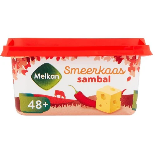Melkan smeerkaas sambal 48+ 100 gr.