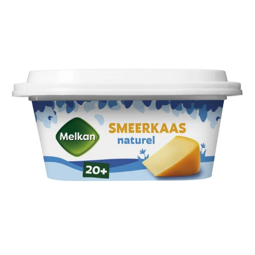Melkan smeerkaas naturel 20+ 100 gr.