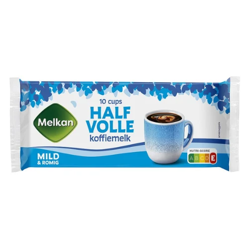Melkan koffiemelk cups (leche café) 10 st.