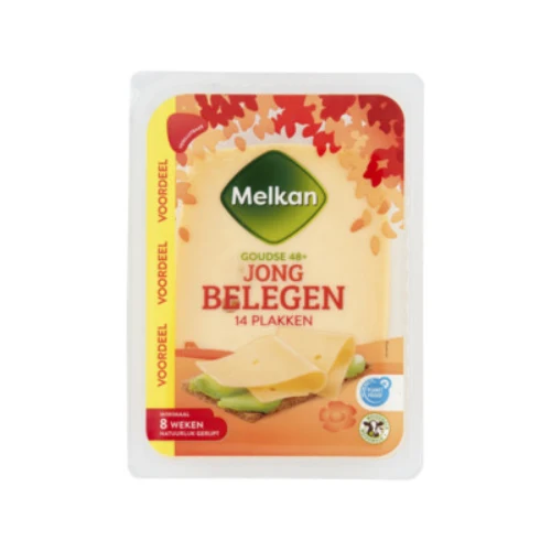 Melkan jong belegen plak 48+ 14 st.