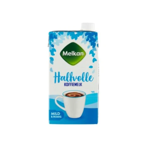 Melkan halfvolle koffiemelk weid. 500 gr.