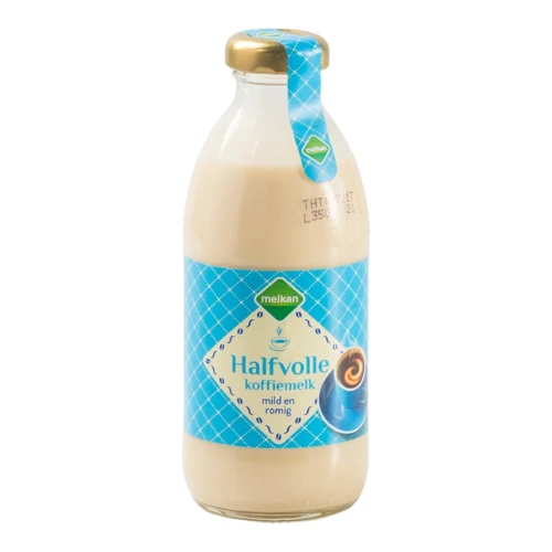 Melkan halfvolle koffiemelk 186 ml.