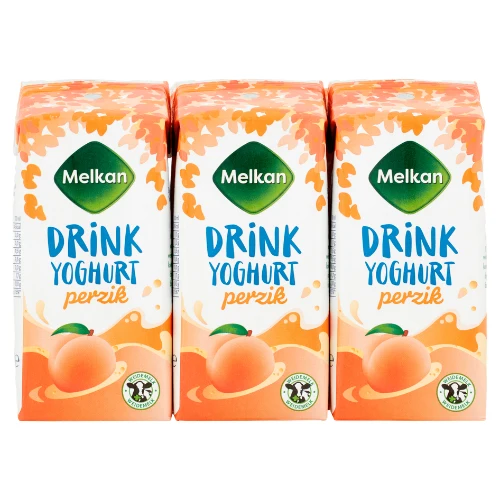 Melkan drinkyoghurt pezik 6 pack 1200 ml.