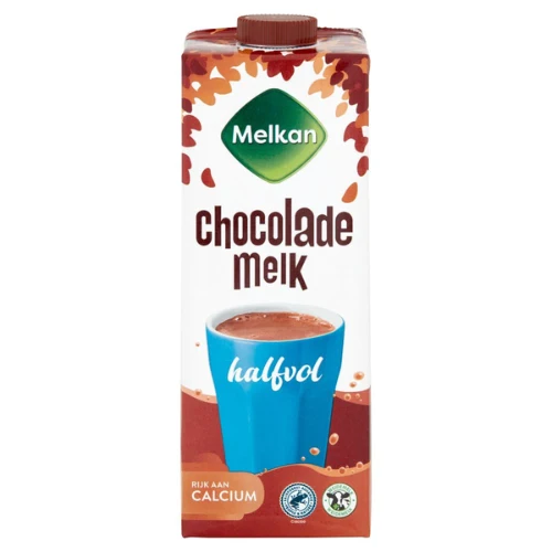Melkan chocolademelk halfvol 1 ltr.
