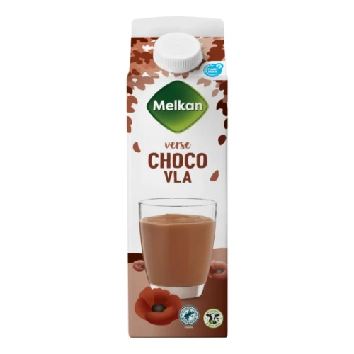 Melkan chocolade vla 1 ltr.