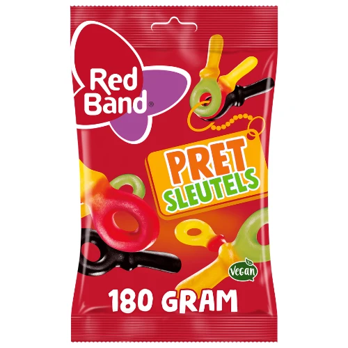 Red band pretsleutels zak 180 gr.