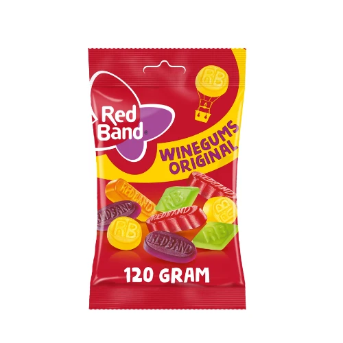 Red band eurolijn winegums 120 gr.