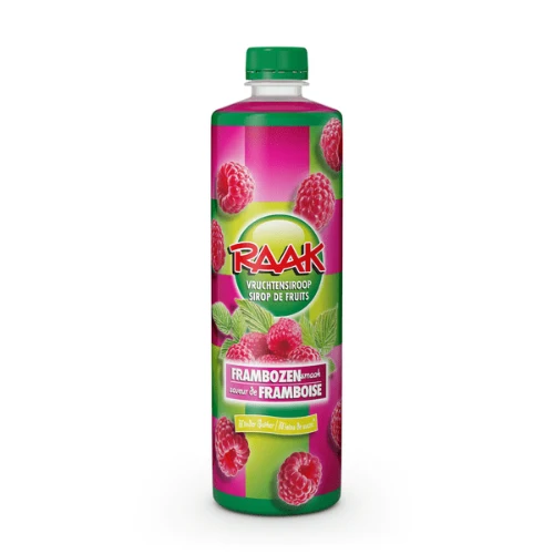 Raak siroop framboos 75 cl.