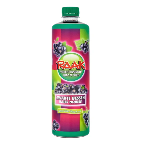 Raak siroop cassis 750 ml.