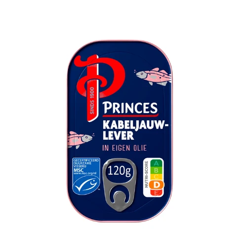 Princes kabeljauw lever 120 gr