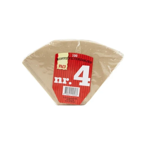 Paco filterzakjes bruin nr.4 161 gr