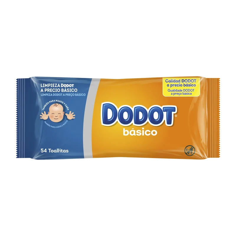 DODOT TOALLITAS BÁSICO REC. 54 UND.