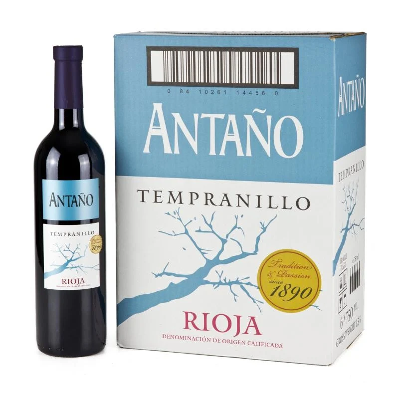 ANTAÑO RIOJA TEMPRANILLO TINTO 75 CL.