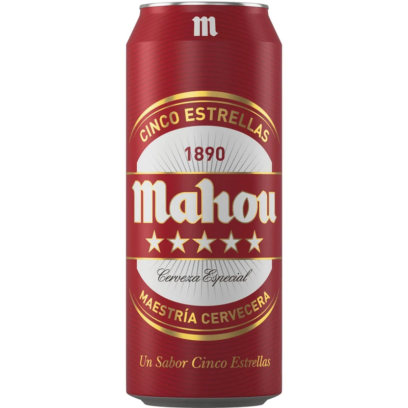 MAHOU 5 ESTRELLAS LATA 50 CL.