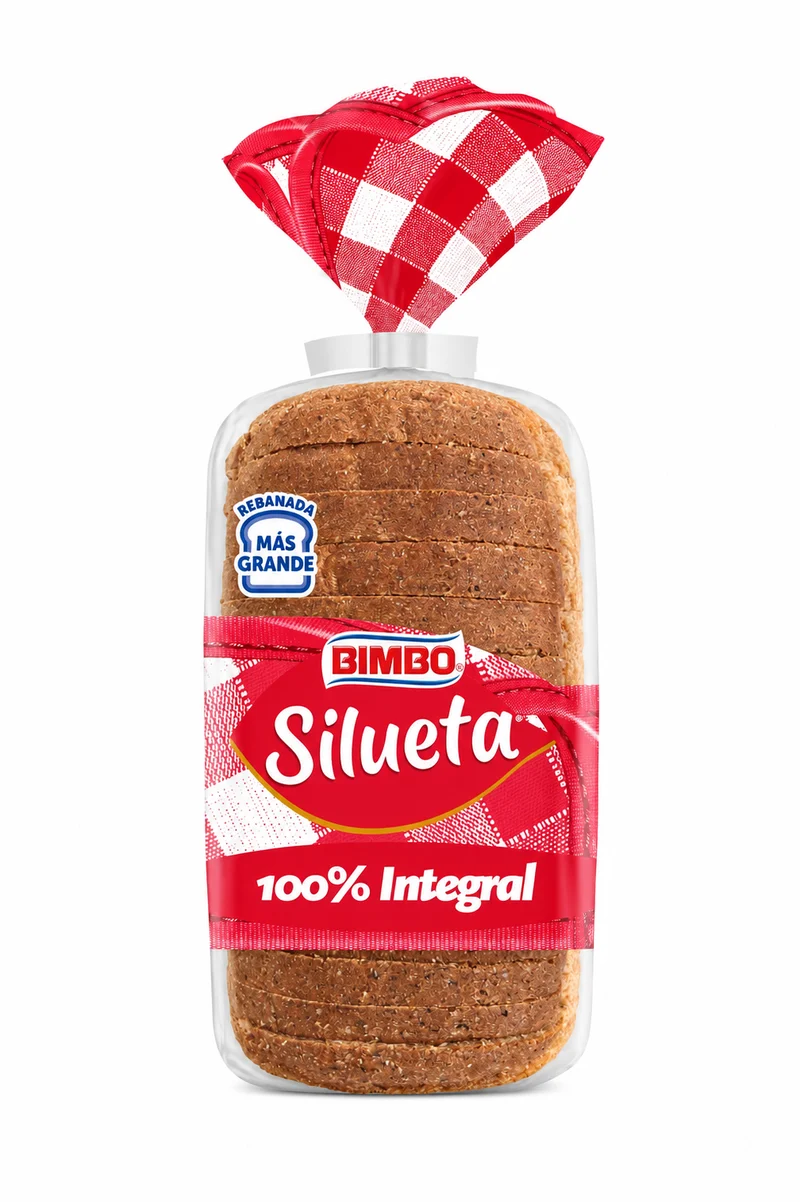 BIMBO SILUETA 100% INTEGRAL 450 GR.