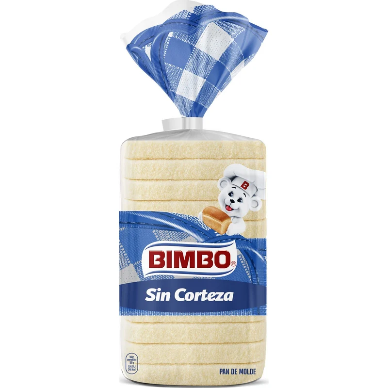 BIMBO PAN MOLDE SIN CORTEZA 450 GR.