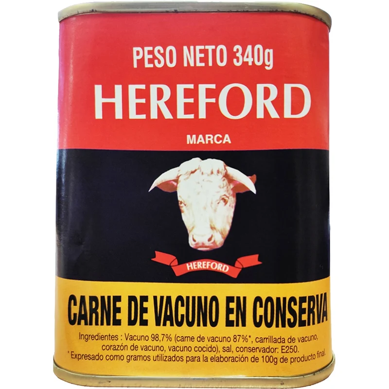 HEREFORD CARNE DE VACUNO CONSERVA 340 GR.