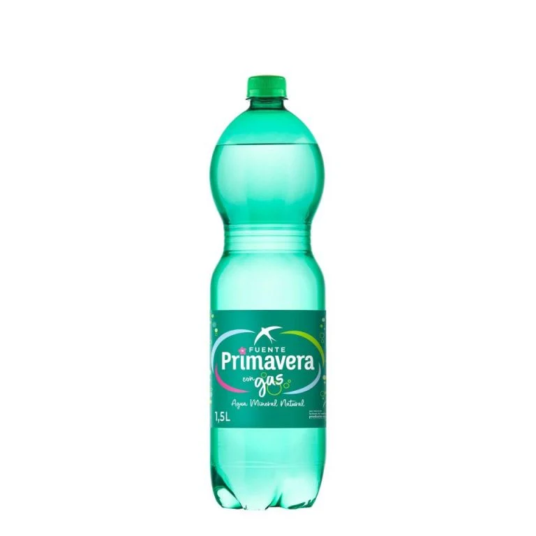 FUENTE PRIMAVERA AGUA C/GAS 1,5 LTR.